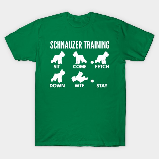 Schnauzer Training Schnauzer Dog Tricks T-Shirt by DoggyStyles